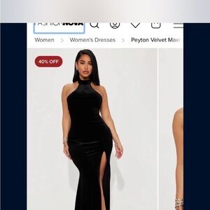 Fashion Nova Elegant Black Maxi Dress